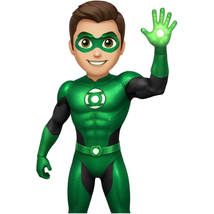 Green Lantern with Sequin Outfit emoji
