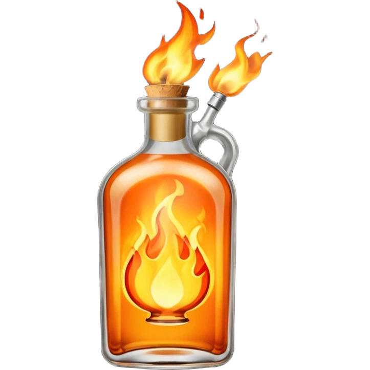 Molotov cocktail emoji