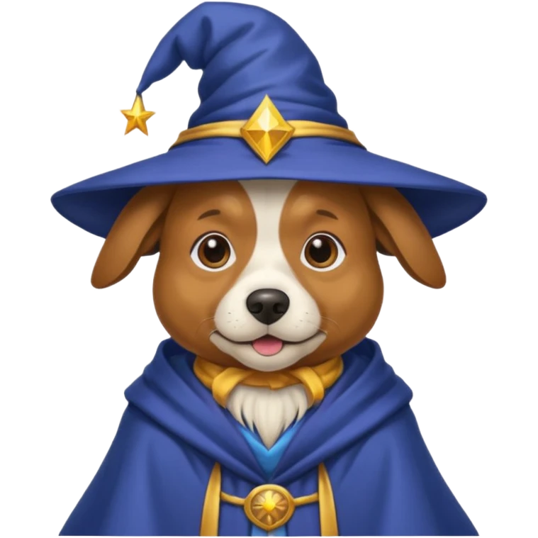 Dog wizard emoji