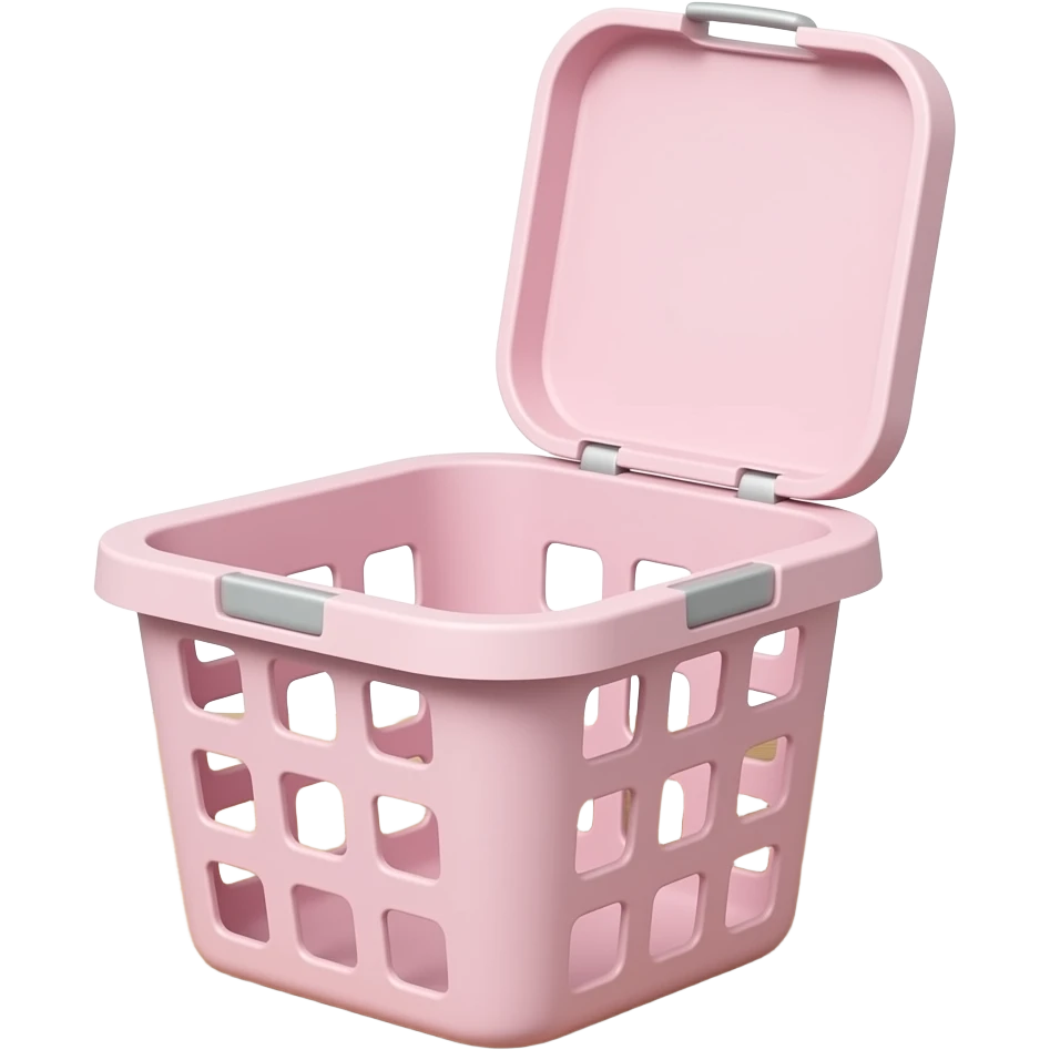 Light Pink empty laundry basket emoji