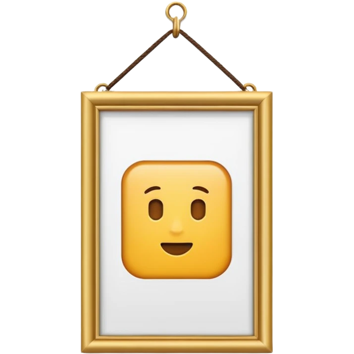A hanging photo  emoji