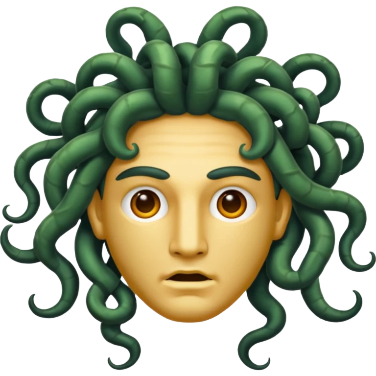 A male version of of Medusa emoji