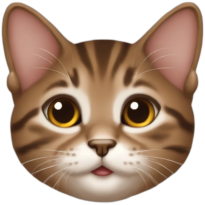 fille chaton yeux marrons emoji