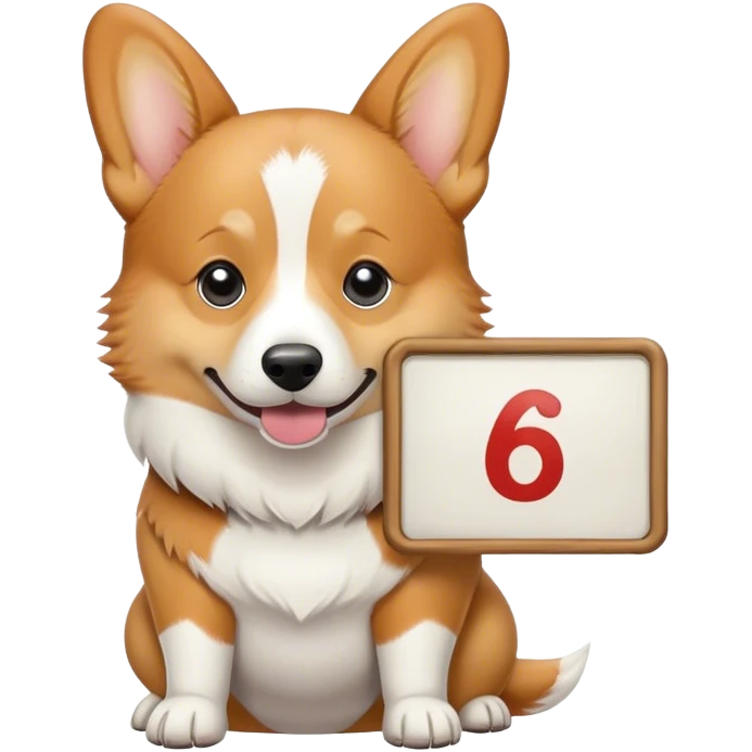 corgi holding a sign that says "a16z" emoji