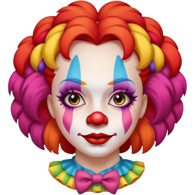 Girl clown emoji
