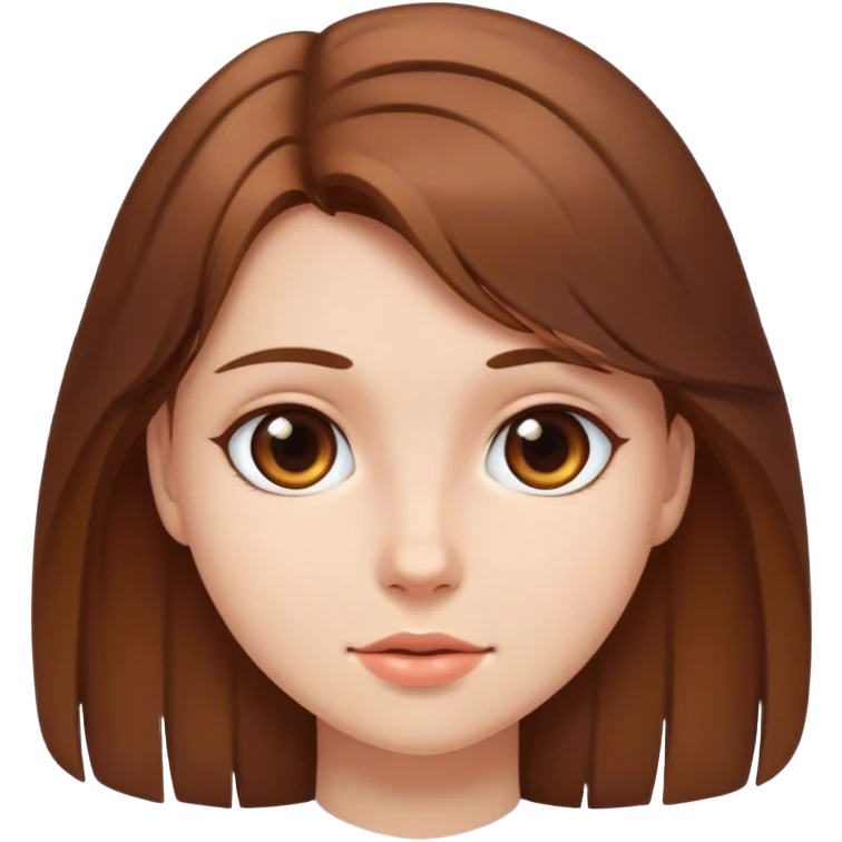  brown hair girl emoji