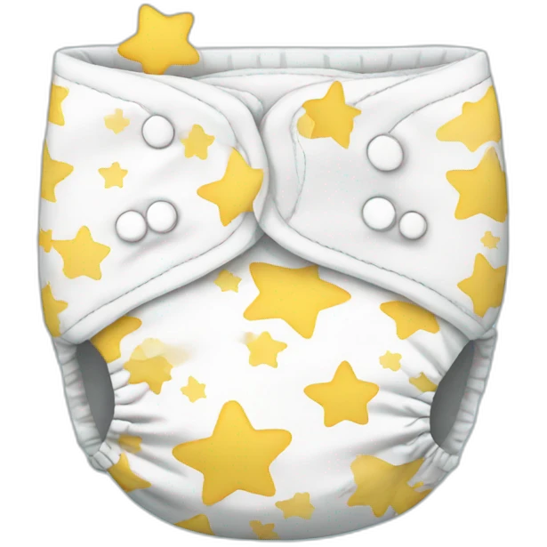 Diaper with stars emoji