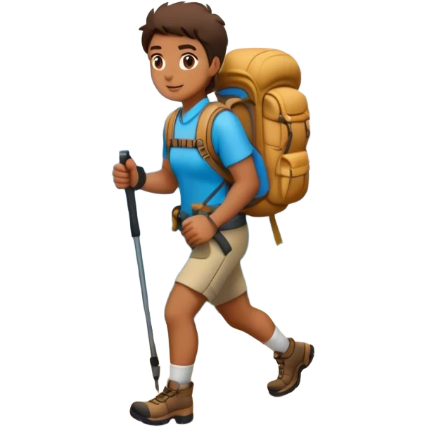 hiking in the mountains emoji