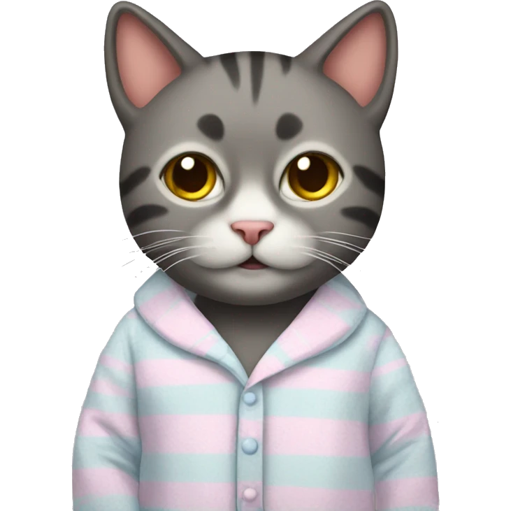 Cat in pajamas  emoji