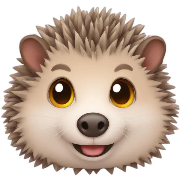 cute hedgehog emoji