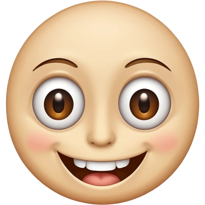 grinning face with one large and one small eye, playful expression emoji