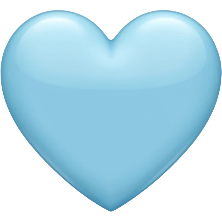 Light blue heart emoji