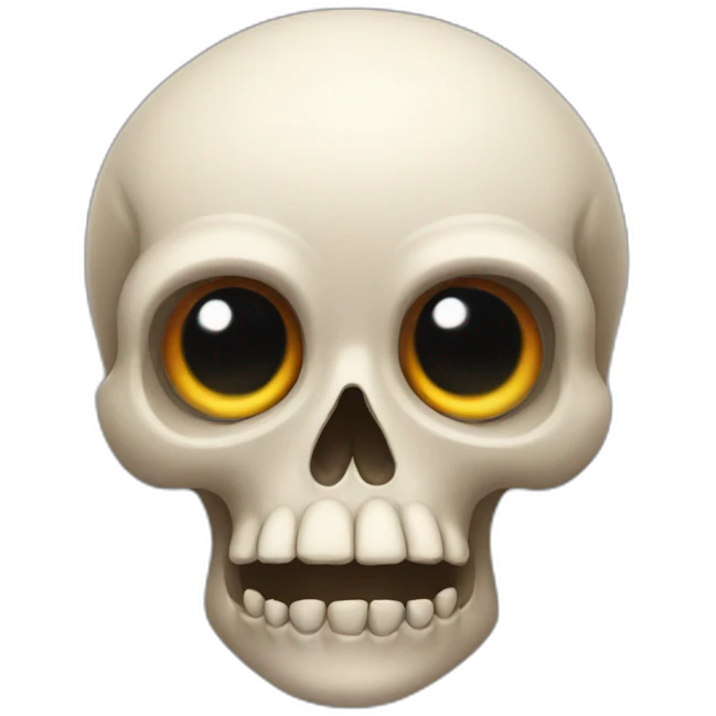 skull with big eyes emoji