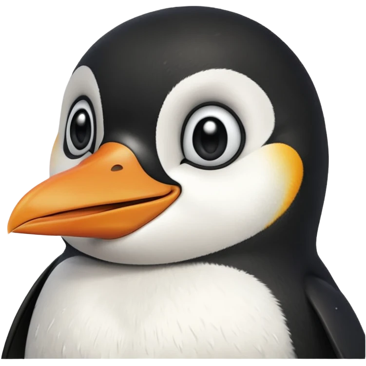 laughing penguin with tears emoji
