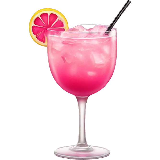 Barbie pink cocktail emoji