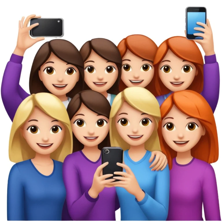 girls taking photo in club background emoji