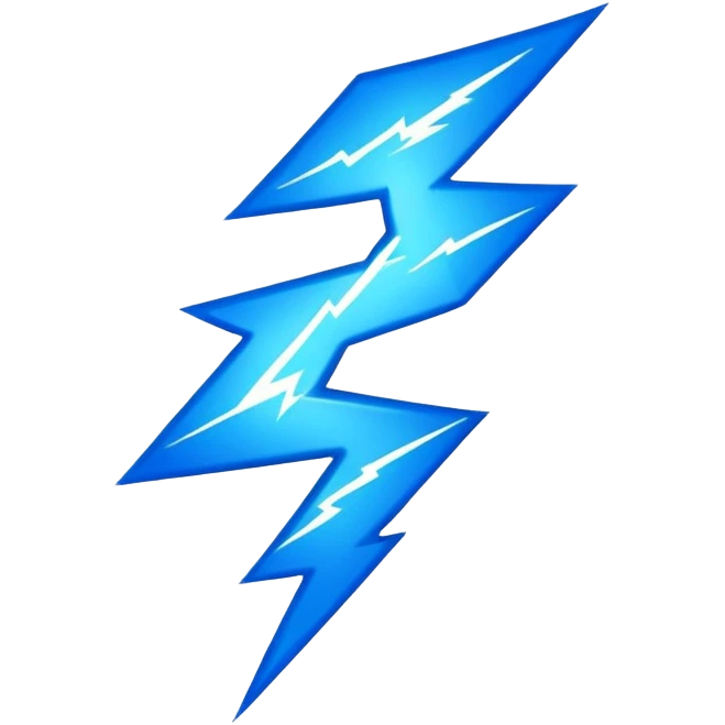 voltage electricity lightning bolt emoji
