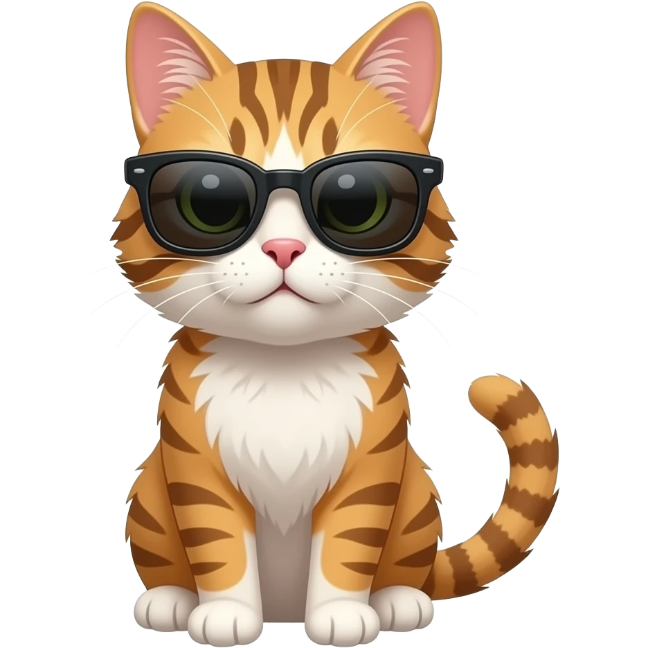 Cat wearing sunglasses emoji