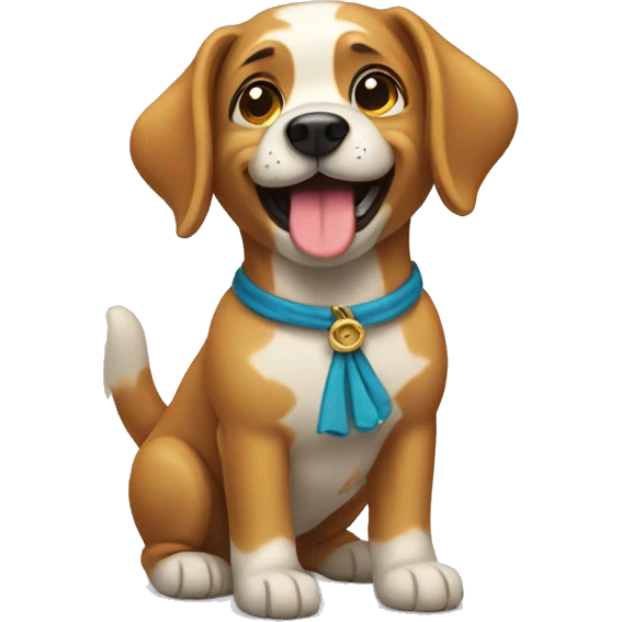 Dog taking a bow emoji