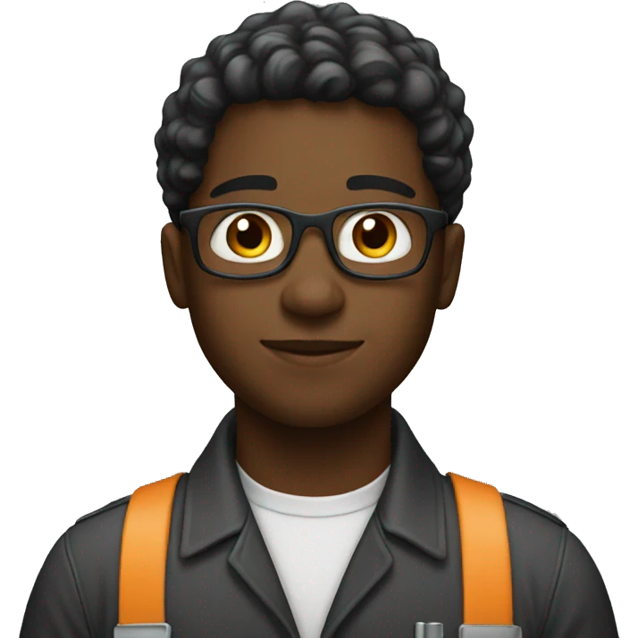 black engineer student emoji