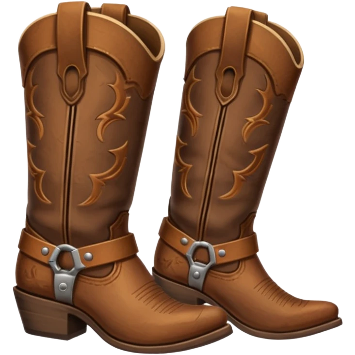 Cow boy boots emoji