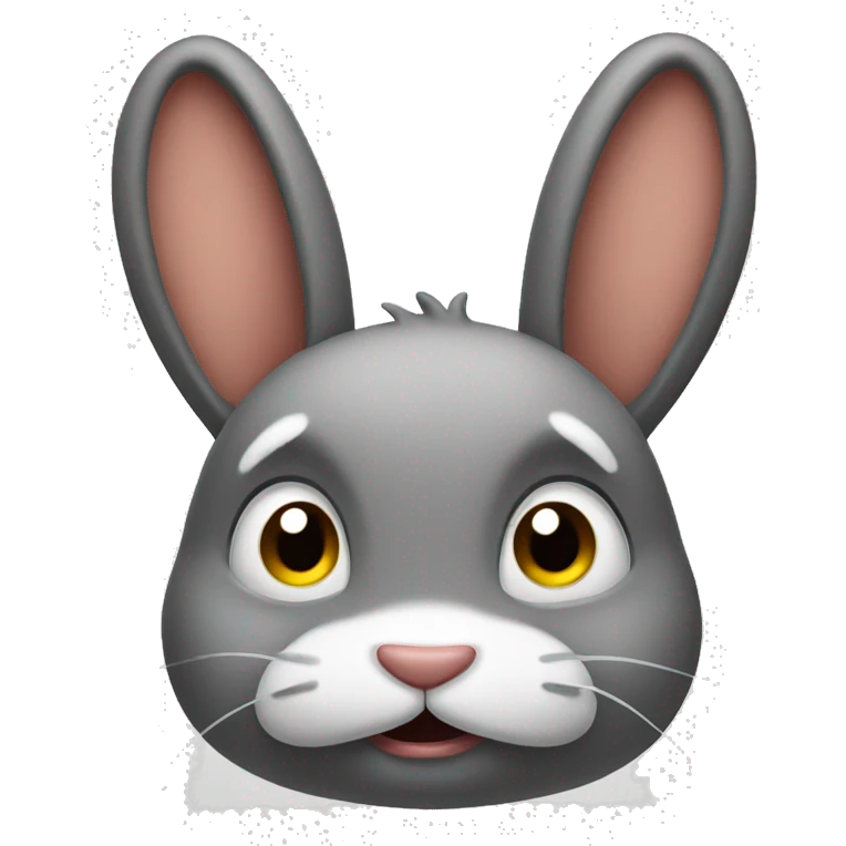 unhappy rabbit emoji