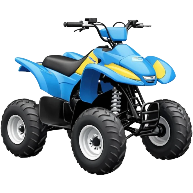 Suzuki Lt 50 Quad bike in yellow and blue emoji