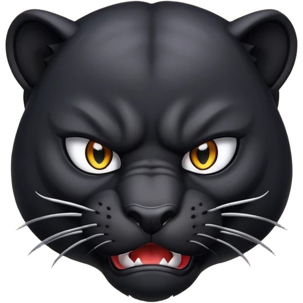 angry panther animal emoji