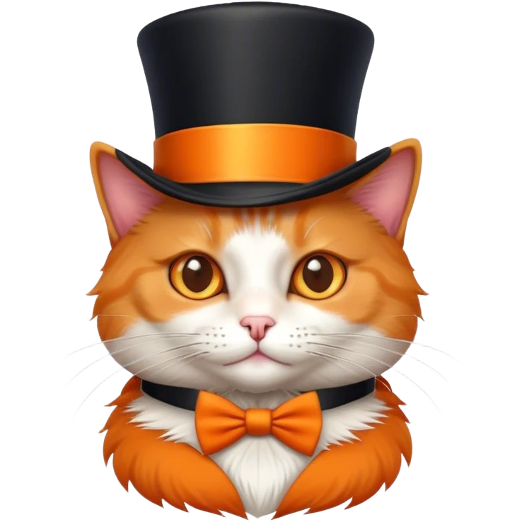 a cat with a tophat emoji