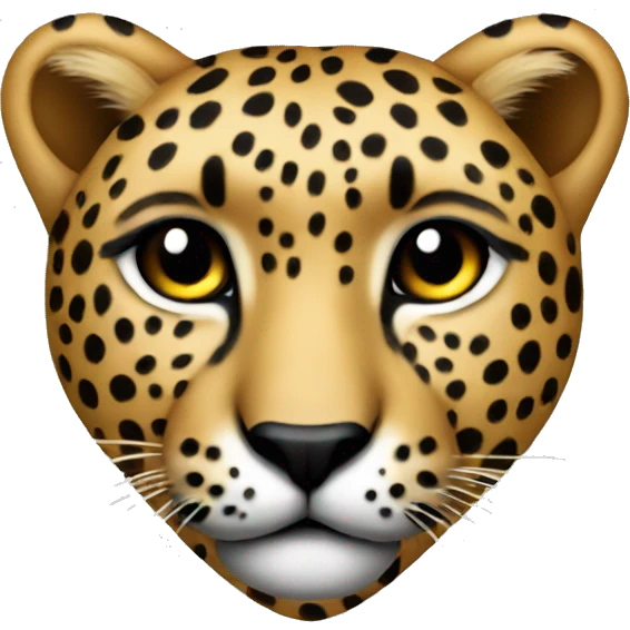 Heart iPhone cheetah  emoji