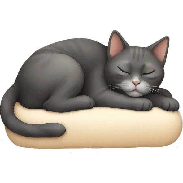 Cat with sleeping emoji