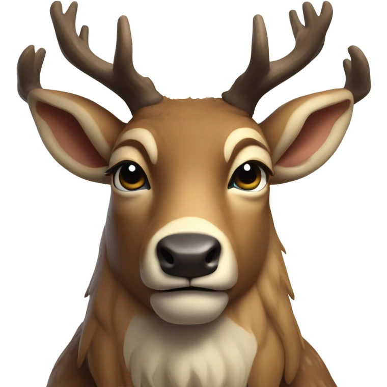 Big buck deer emoji