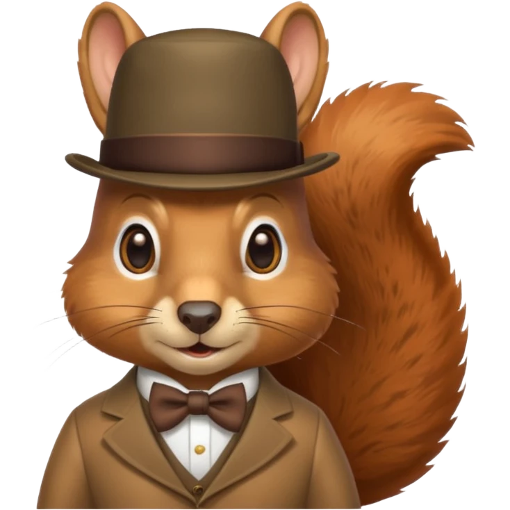 squirrel with a monicle emoji