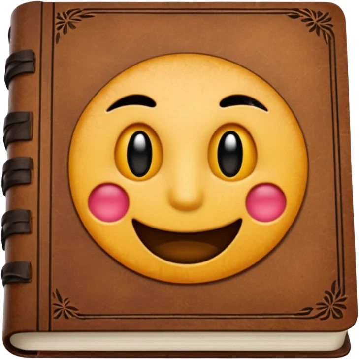 Feelings journal book emoji