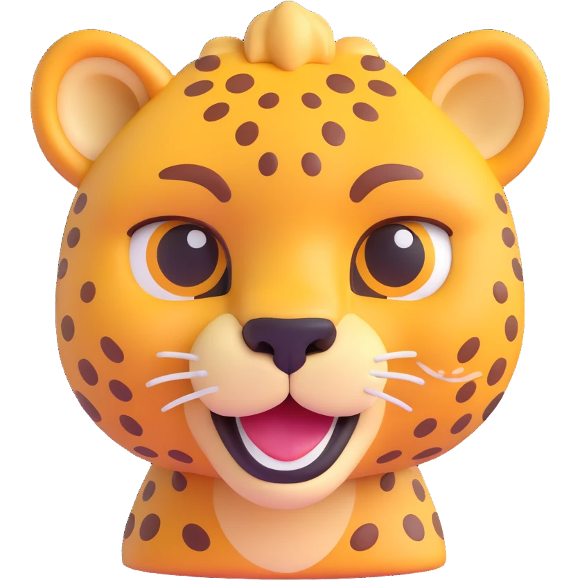 cheetah 3D emoji style emoji