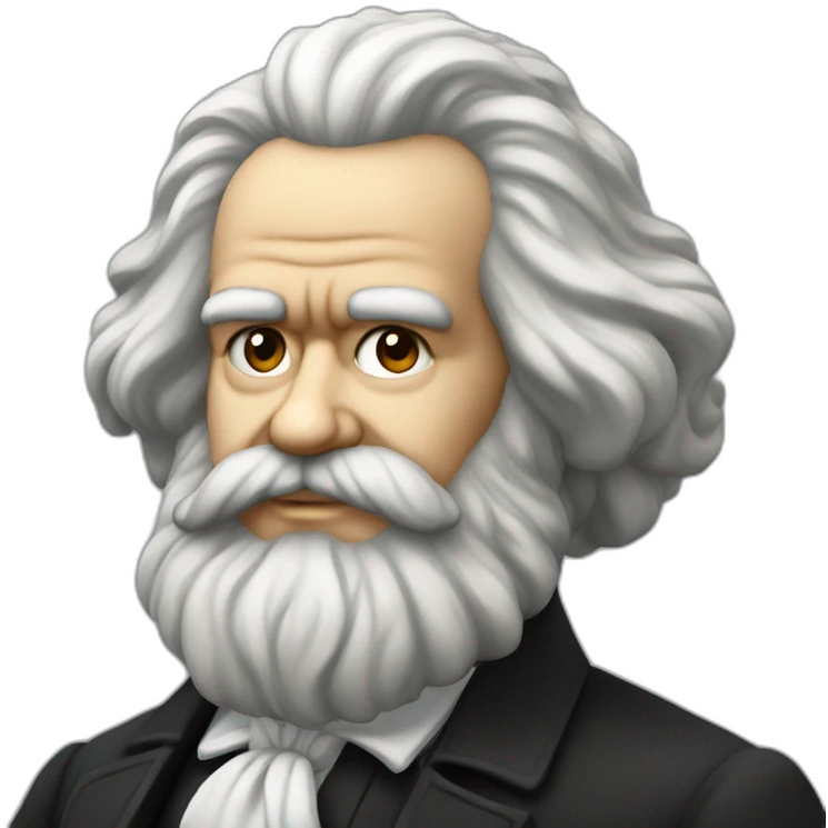 KARL MARX WITH HAIR emoji
