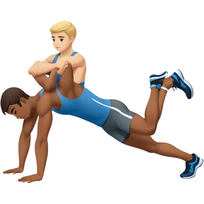 side-view of athlete doing sit-ups emoji