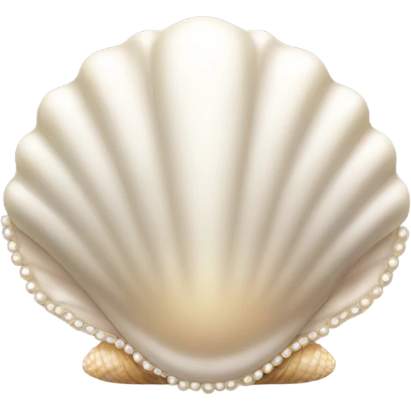 shell with pearl emoji