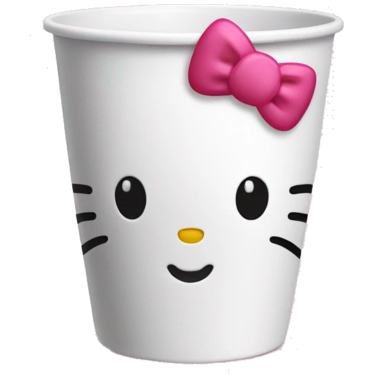 hello kitty empty cup emoji