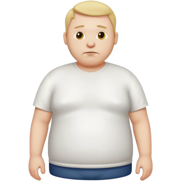 skinny fat man emoji