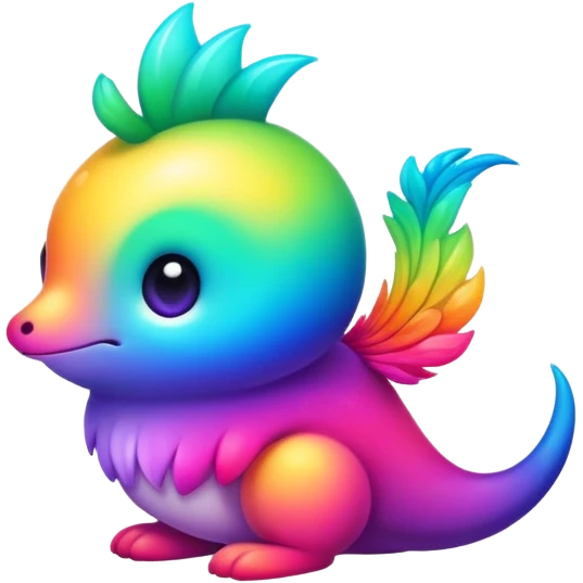 Colorful gradient fakemon-creature  emoji