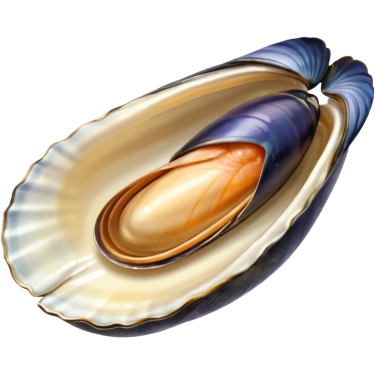 sticker of one open mussels emoji