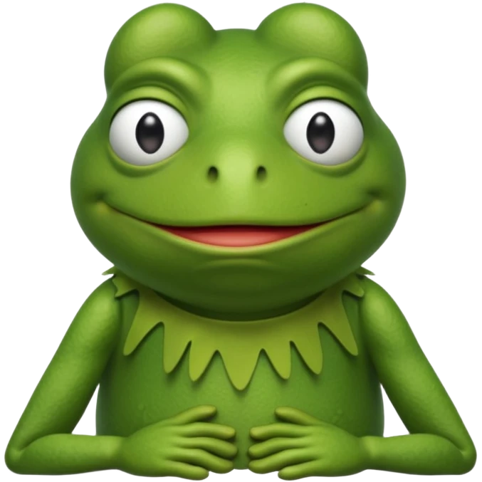 Tired Kermit frog  emoji