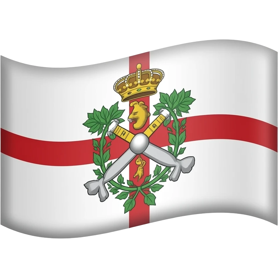 Bandiera della Sicilia con trinacria emoji