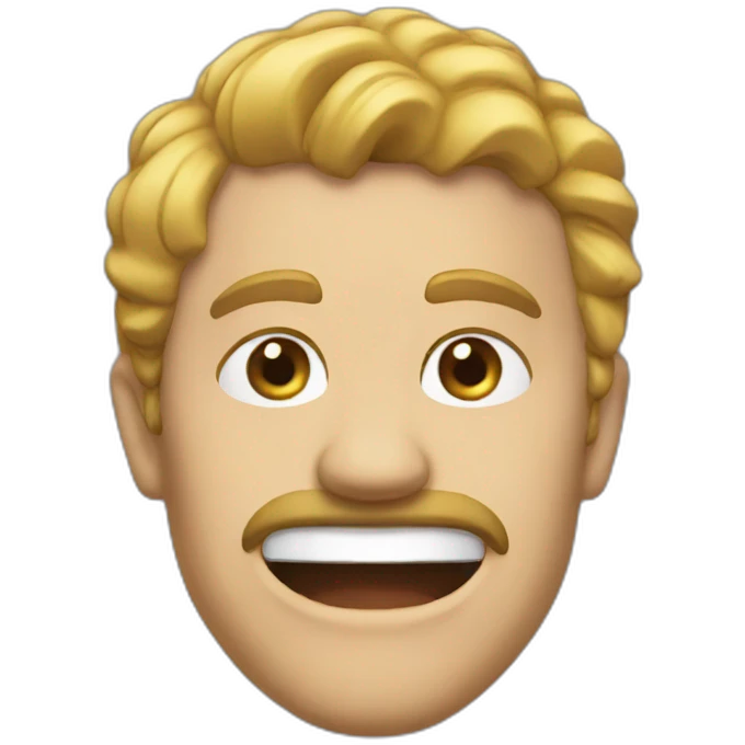 point at jaw emoji