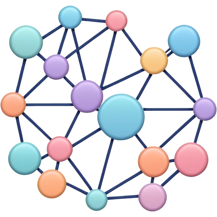 Can you create a picture for an AI LLM model router showing it as a hub connecting different LLMs? Make it pastel colored and abstract
 emoji