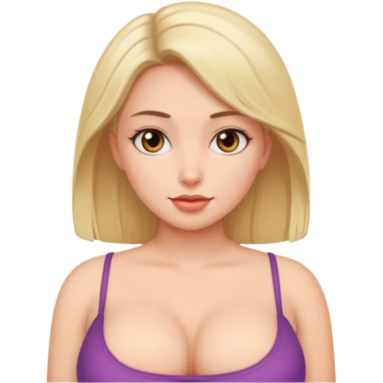 Fat girl with big boobs  emoji