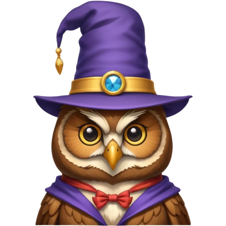 owl with magician hat emoji