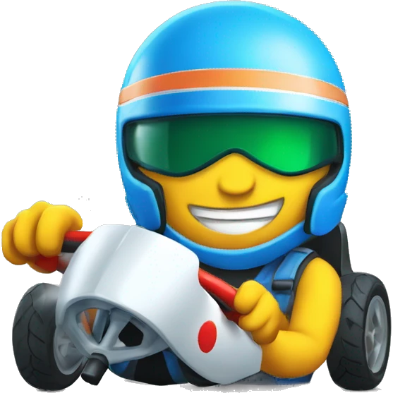 Un jeu de  carte qui fait du kart emoji