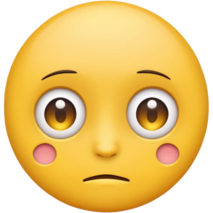 emoji with *NO* eyebrows staring into your soul  emoji